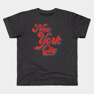 New York typography art Kids T-Shirt